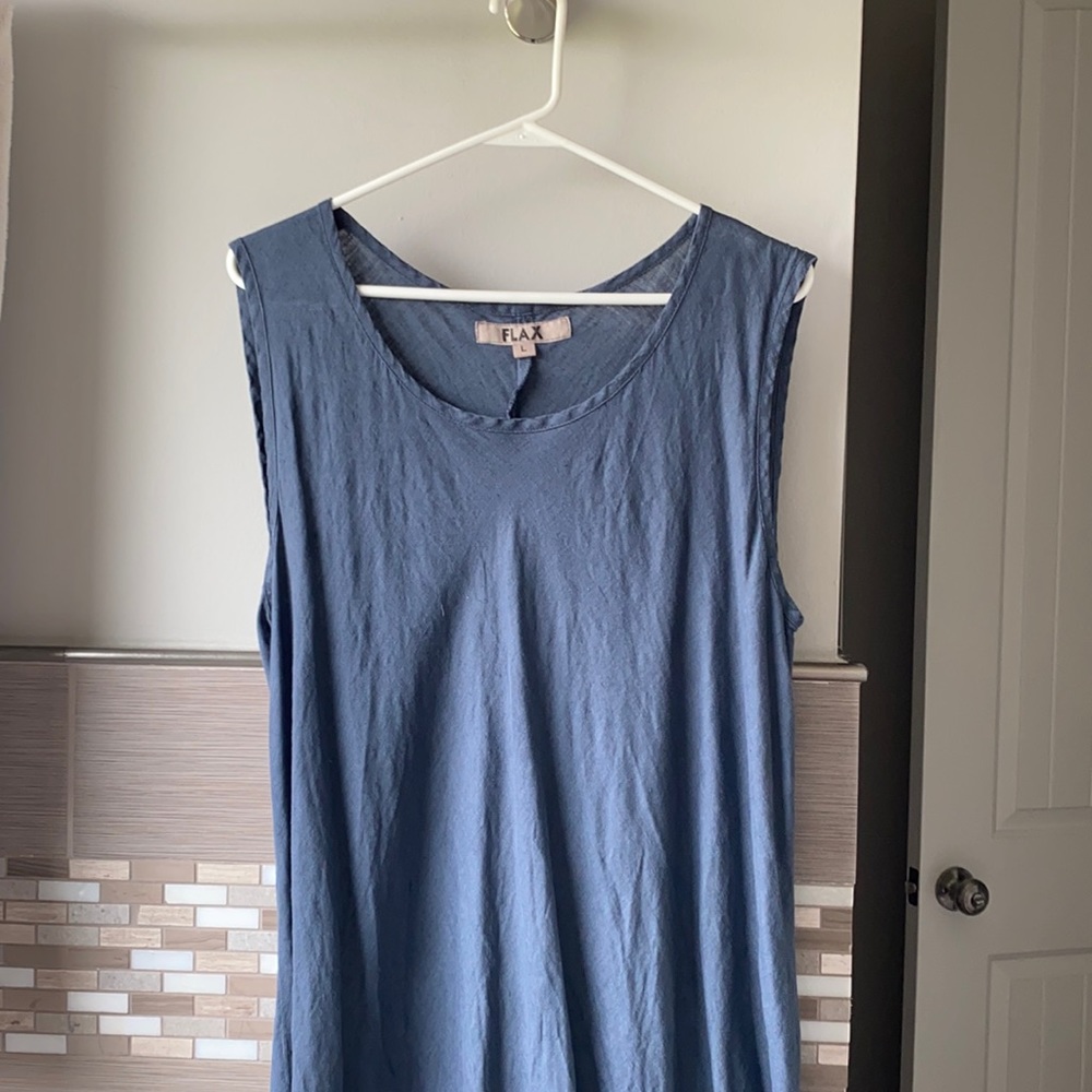 Flax linen maxi dress